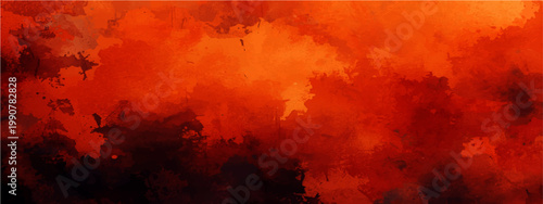 Abstract artwork features an fiery, evocative display of layered hues, conveying depth, and movement. Rich tones, transitions, create a sense of mystery.