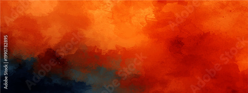 Vibrant abstract art featuring dynamic swirling colors and dramatic texture, evokes energy and intensity. Bold palette of fiery oranges and deep reds creates a sense of movement.