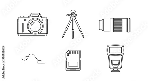 Camera and photography equipment tools.