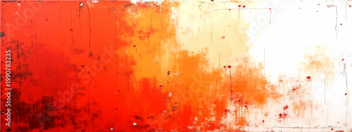 Abstract colorful red and orange painting, texture on the canvas, showing the unique artistic vision.