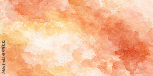 Abstract watercolor background with a grunge textured pattern of pink and red paint on an aged vintage paper surface illustration