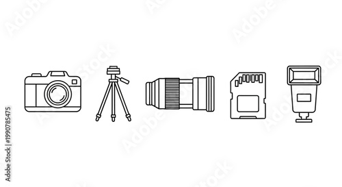 Camera and photography equipment tools.