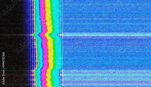 Tableau sur toile Glitch camera effect