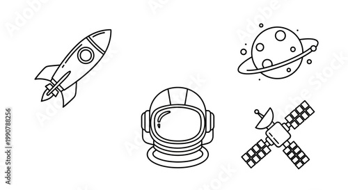 Astronaut Helmet Space Exploration Equipment.