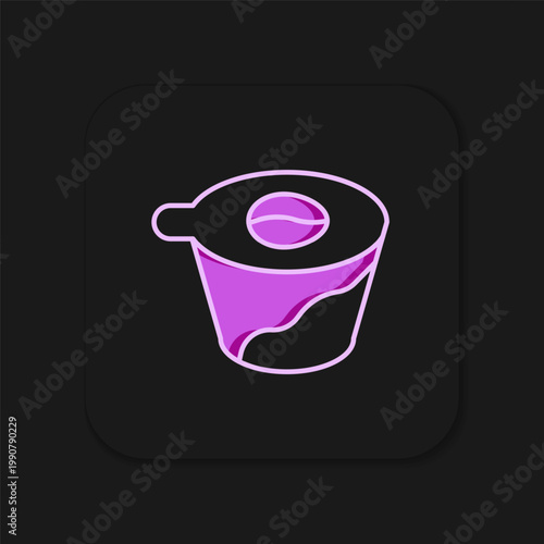 Filled outline Pour over coffee maker icon isolated on black background. Alternative methods of brewing coffee. Coffee culture. Flat filled outline style with shadow. Vector