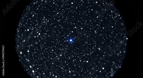 Vast Cosmic Expanse with Central Bright Star and Numerous Distant Celestial Bodies.