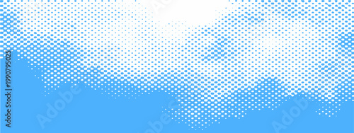 Vector An abstract representation of clouds with unique pixelated structure, creating a sense of serene atmosphere and artistic aesthetic, ideal for various design purposes.