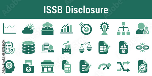 Modern visuals for IFRS sustainability disclosures investor focused reporting and climate related metrics Useful for corporate reports presentation decks and dashboard systems