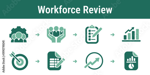 Logical process for collecting people data comparing benchmarks setting targets and preparing social disclosures Useful for HR dashboards annual reports and ESG systems
