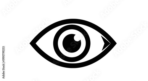 This art design of a human eye vector illustration features a detailed iris and eyelashes as a vision symbol for optical health and beauty