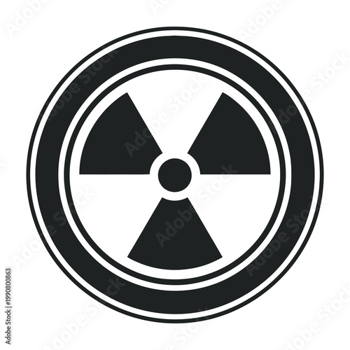 Radiation symbol warning sign hazard icon