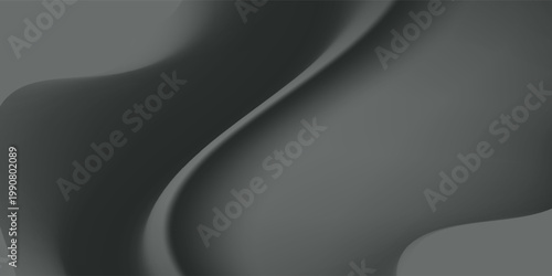 Abstract black luxury wavy silk. Elegant fabric soft texture. black lusury background with copy space