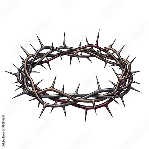 Crown of thorns Jesus Christ symbol crucifixion
