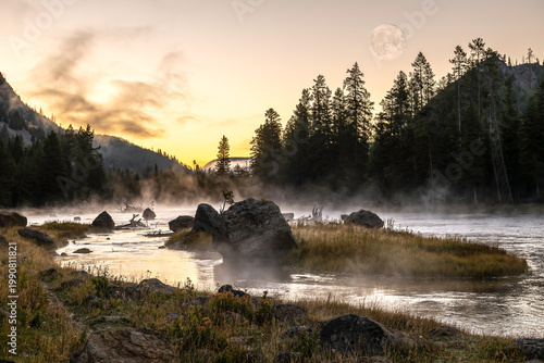 Sunrise in Yellowstone