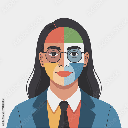 Inclusive illustration showing visible and invisible diversity 