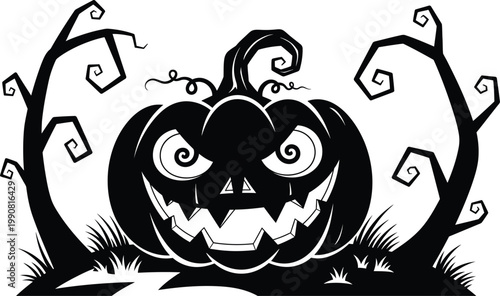 funny halloween pumpkin