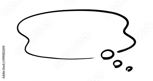 Cuadro en lienzo もやもやとした不安や不満の考える吹き出し