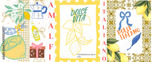 Dolce Vita Italian lifestyle flat lay with coffee, pastries, and travel essentials