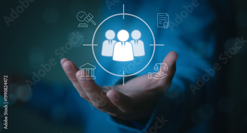 Obraz na płótnie Ethical recruitment, corporate governance, workforce selection and regulatory compliance
