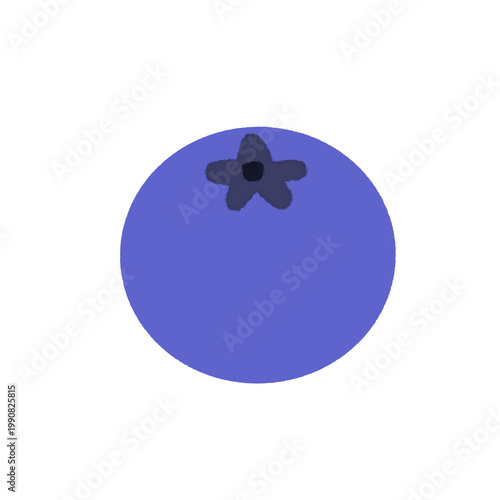 Hand-drawn blueberry illustration in a clean and minimal style. High-resolution transparent PNG file, perfect for food-themed designs, packaging, logos, stickers, scrapbooking, and digital projects.