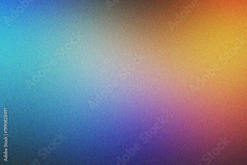 Colorful abstract gradient background with noise texture transitioning hues.