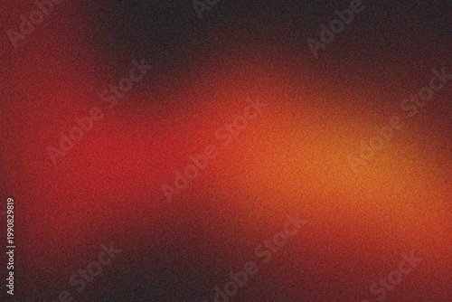 Abstract dark red and orange gradient background with grainy texture.