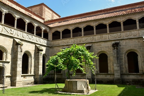 Le cloître du silence du monastère royal Saint Thomas à Avila en Espagne