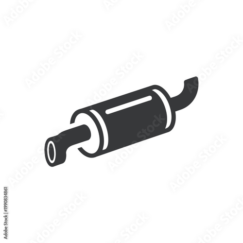 Car Muffler Icon – Symbol of Automotive Exhaust System