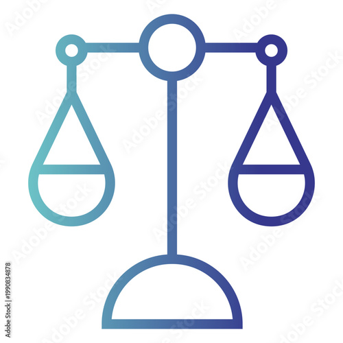 balance Gradient  line icon