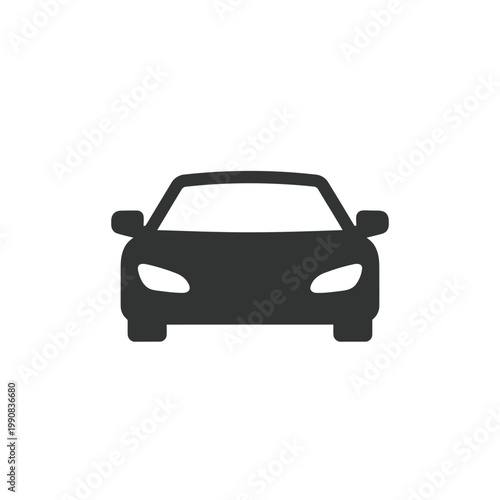 Car Icon – Minimalist Symbol of Automobile and Transportation