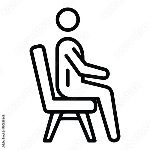 Person Sitting on a Chair Relaxed.