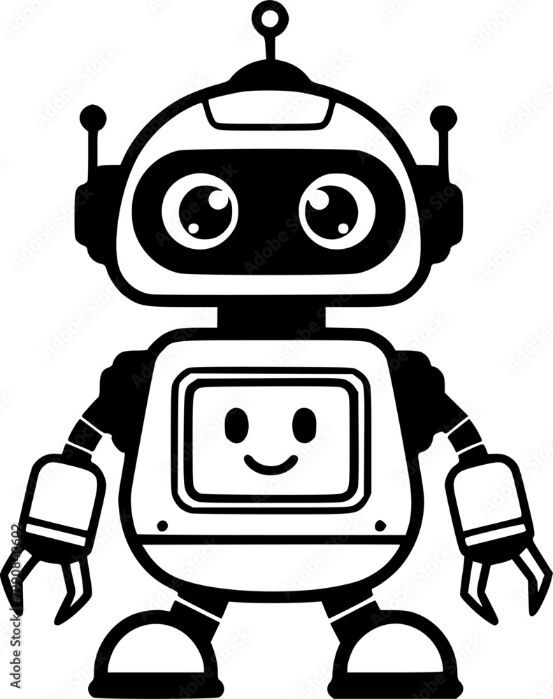Naklejka premium robot icon.