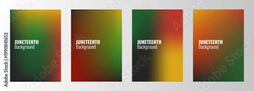 Abstract background. Juneteenth celebration gradient backgrounds. Vector illustration. 