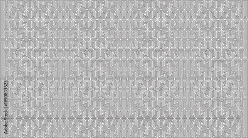 Schilderij op canvas Minimalist Greek Key Pattern Seamless Vector – Geometric Meander Background Desi