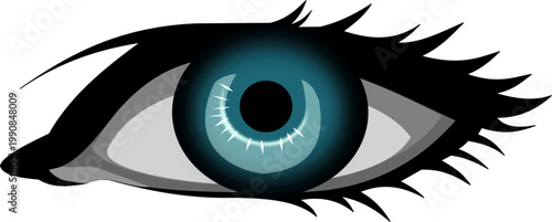 vector illustration of an eye