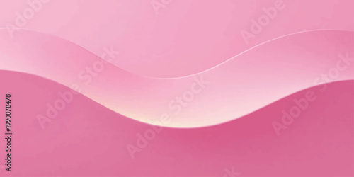 A serene and abstract composition features fluid, softly undulating waves of pink, evoking a sense of calm and elegance.