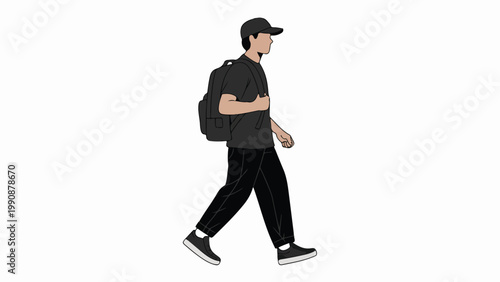 young business man isolated on white