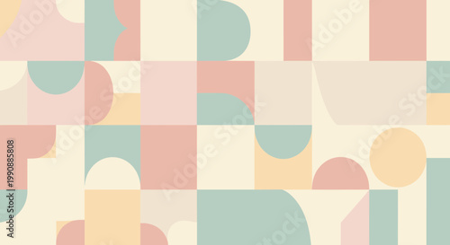 A calming, minimalist backdrop of overlapping geometric shapes. Ideal for website design, social media graphics, or presentations needing a clean and 