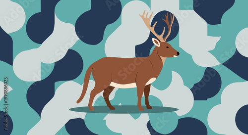 A calming, minimalist abstract background featuring overlapping organic shapes in cool tones. Perfect for website design, presentations, or social med