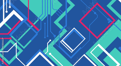 A vibrant, modern geometric pattern evokes a sense of dynamic energy. Ideal for website backgrounds, presentations, or marketing materials seeking a c