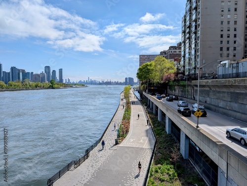 East River Esplanade in Early Spring, Upper East Side, New York, NY - April 2026