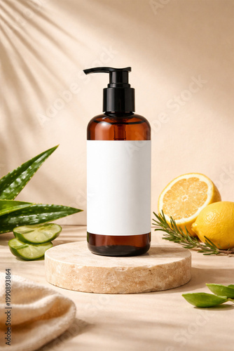 spa still life with essential oils