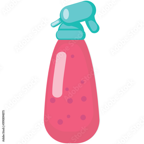 Vector shampoo. Pet shower soap bottle with dispenser icon illustration. Dog and cat wool hair care accessory isolated on white background. Animal grooming and hygiene