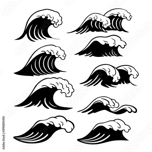 set of sea horses
