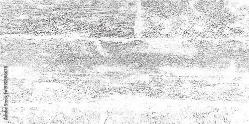 Monochrome texture composed of irregular graphic elements. Distressed uneven grunge background. Abstract vector illustration. Overlay for interesting effect and depth. Isolated on white background.