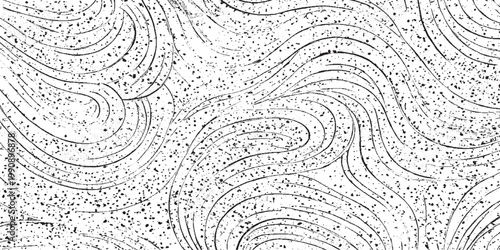 Circular starburst explosion texture. Distressed uneven grunge background. Abstract vector illustration. Overlay to create interesting effect and depth. Isolated on white background.