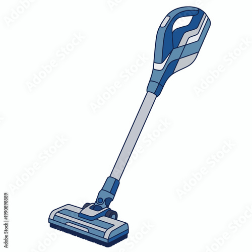 Foto A sleek handheld vacuum cleaner design that emphasizes functionality and modern aesthetics, ideal for quick clean-ups and maintaining tidy living spaces effortlessly