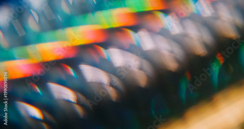 Gradient blur light. Striped background. Colorful luminosity lines abstract texture. Vintage red green gray glow old film art effect.