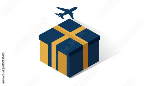  Gift Box with Plane