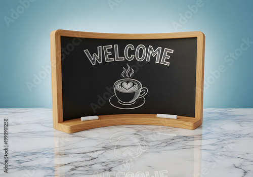 welcome to the coffee shop with a warm